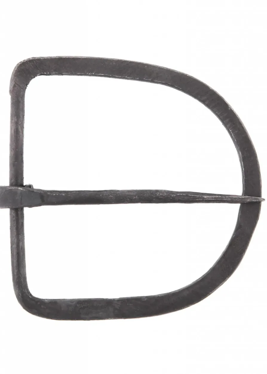 Handgeschmiedete Schnalle aus Stahl, für ca. 47 mm breite Gürtel
