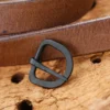 Handgeschmiedete Schnalle aus Stahl, für ca. 21 mm breite Gürtel