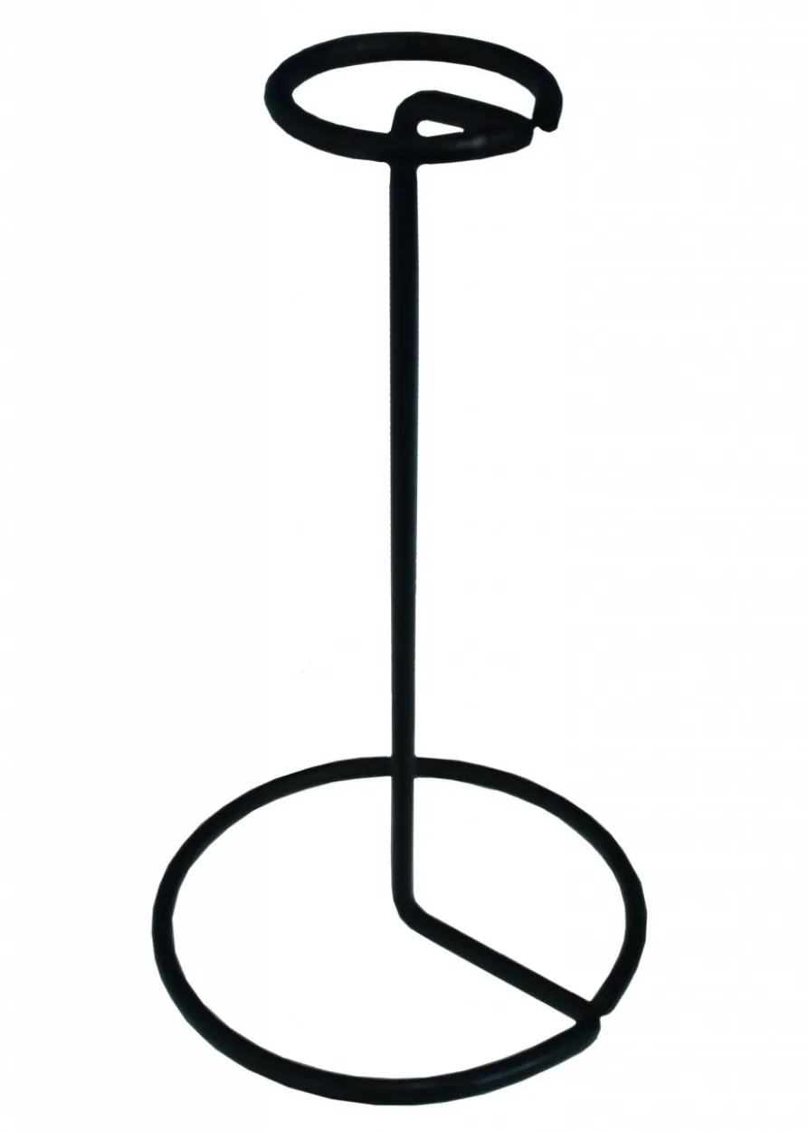Helmständer aus Metall, Schwarz