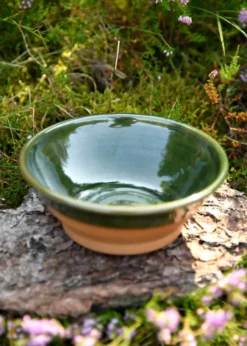Historische Essschale aus Ton, ca. 16 cm