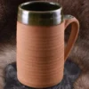 Historischer Bierkrug aus Ton, 0,5 Liter