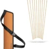 Holzpfeile Set, 11 tlg. mit Gummispitze, Pfeillänge 55 cm