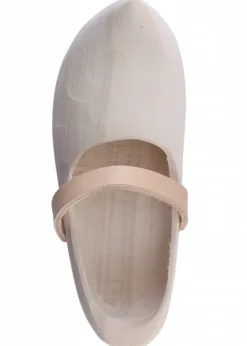 Holzschuhe mit Lederriemen