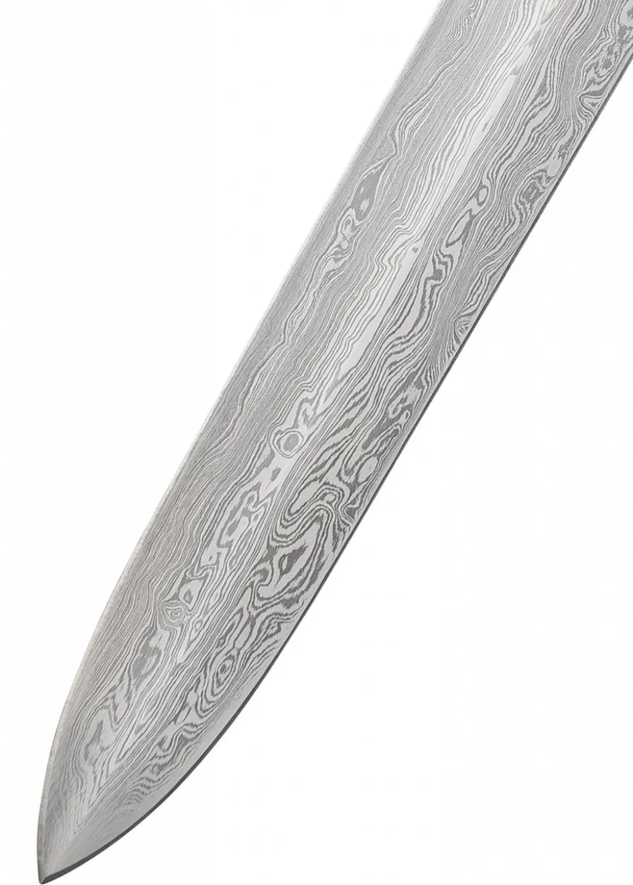 Honshu Boshin Double Edge Schwert mit Scheide, Dunkler Damast