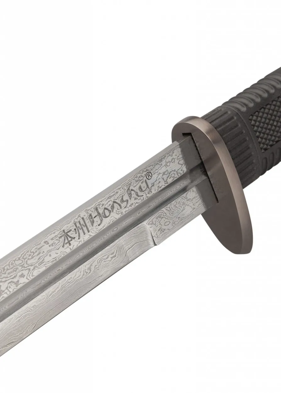 Honshu Boshin Double Edge Schwert mit Scheide, Dunkler Damast