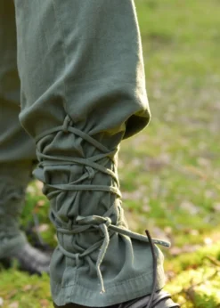 Hose Thalor mit Schnürung, dunkles olivgrün
