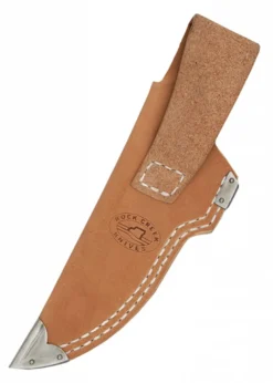 Impala Messer mit Trailing-Point-Klinge und Lederlamellengriff