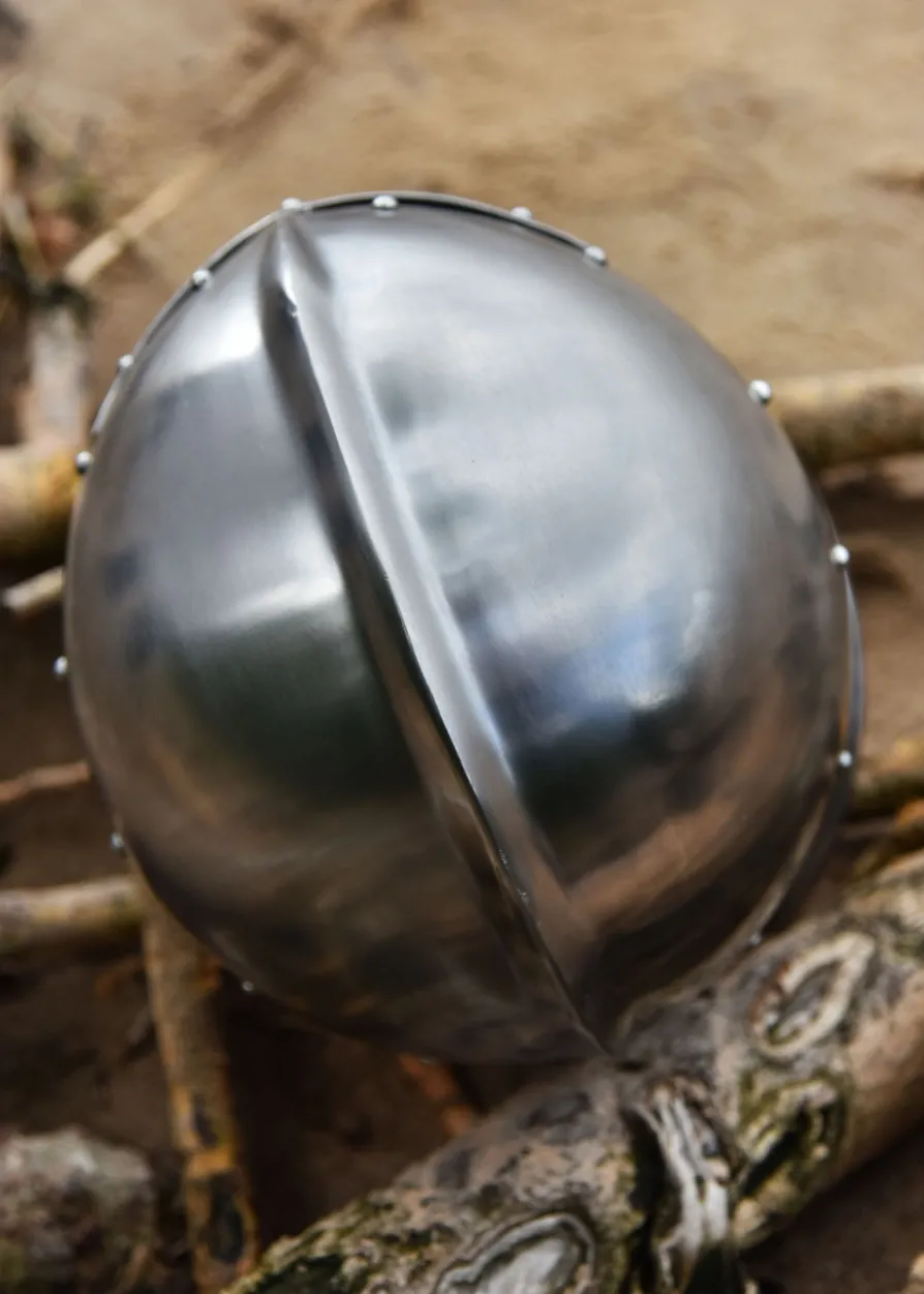 Italienischer Barbuta, ca. 1440, 2 mm Stahl