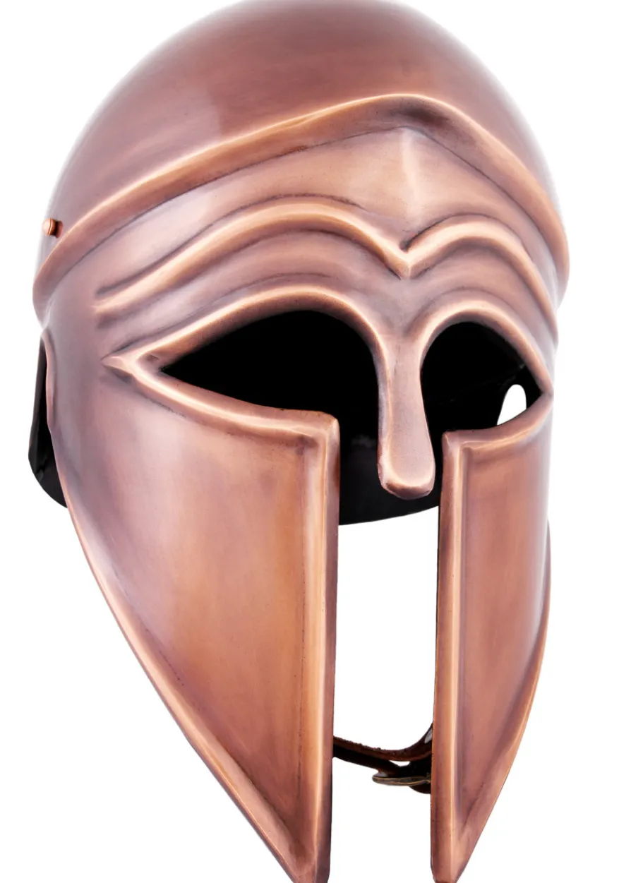 Italo-Korintherhelm, Stahl in Antikfinish