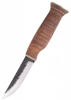 Jagdmesser mit Griff aus Birkenrinde, Wood Jewel