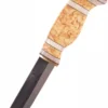 Jagdmesser mit Scheide aus Maserbirke, Wood-Jewel