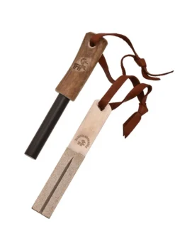 Jagdmesser Survival mit Feuerstahl & Diamant-Schleifstein, Karesuando