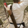 Köcher aus braunem Wildleder