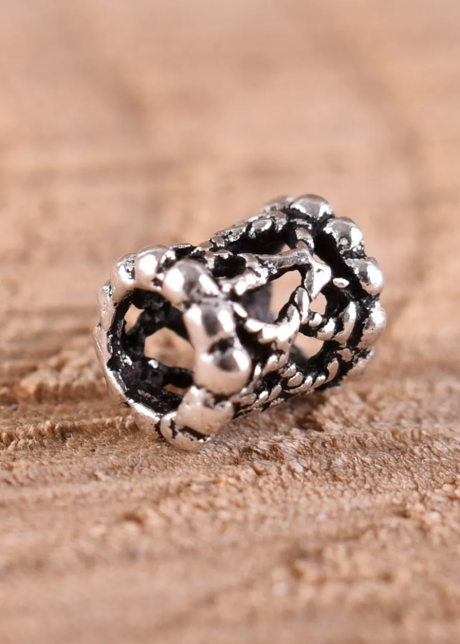 Keltische Bartperle und Lockenperle aus Silber
