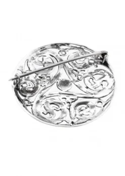 Keltische Brosche Triskele aus Silber