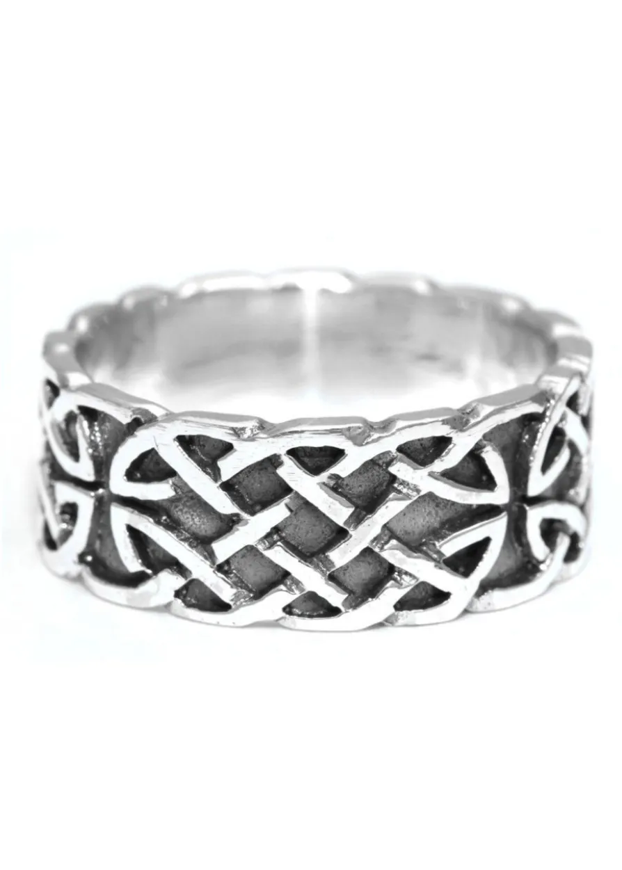 Keltischer Ring Unendlichkeit aus Silber