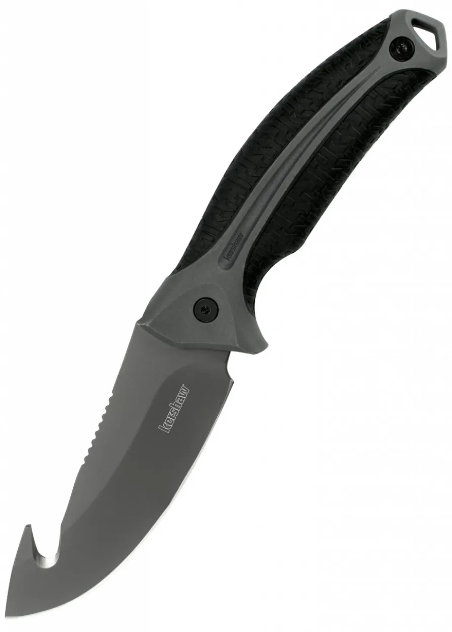 Kershaw LONEROCK Large Fixed Blade, Gut Hook, Jagdmesser