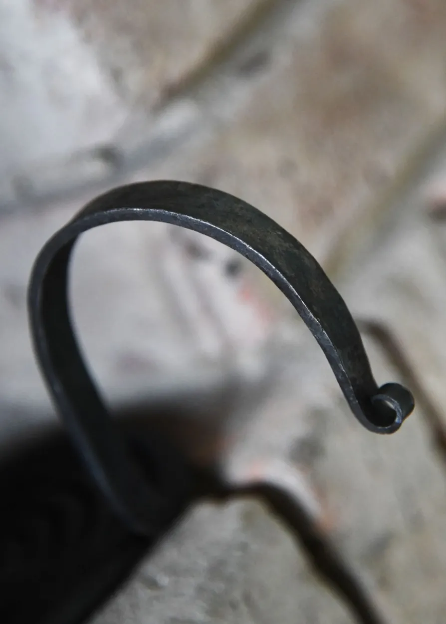 Kerzenleuchter, eingerollt, handgeschmiedet