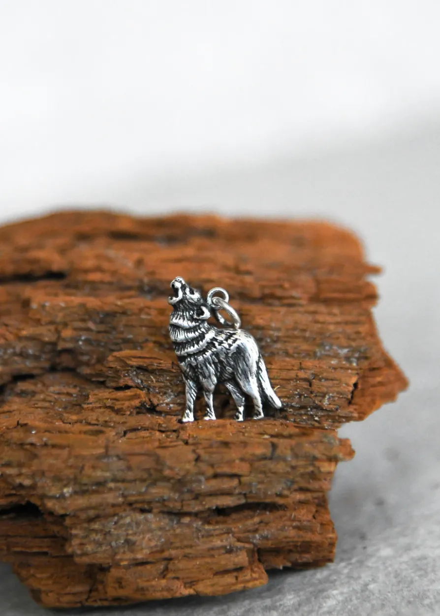 Kettenanhänger aus Silber - Wolf