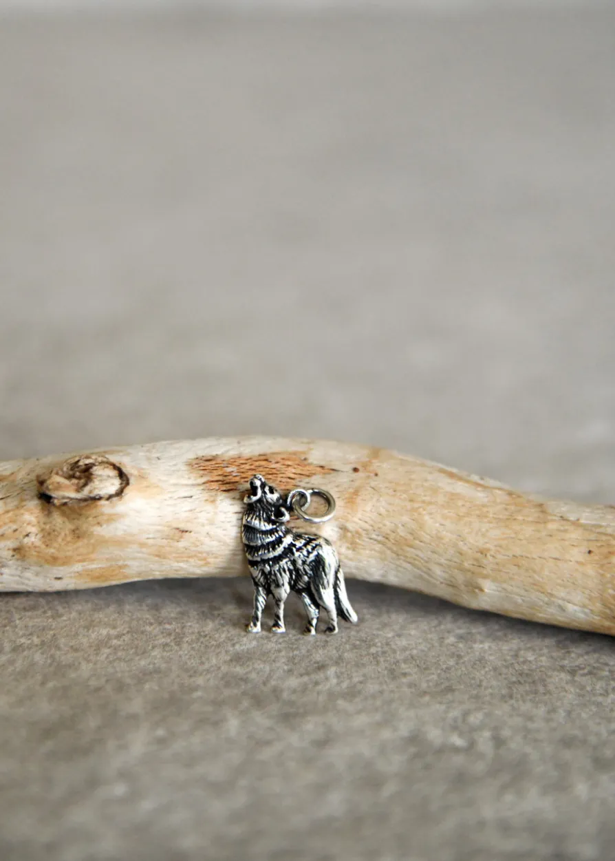 Kettenanhänger aus Silber - Wolf