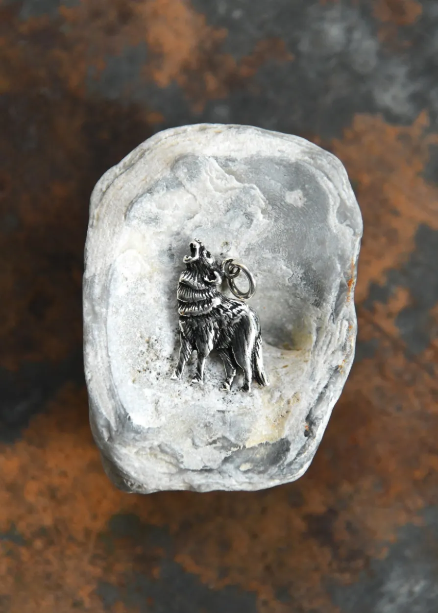 Kettenanhänger aus Silber - Wolf