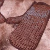 Kettenfäustlinge, ID 6mm unbehandelt, Leder, mit Mängeln