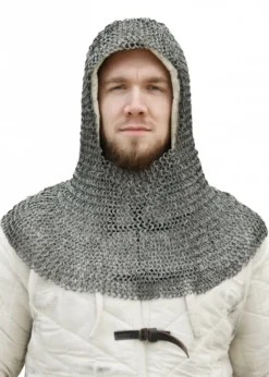 Kettenhaube, Flachring mit Keilnieten, ID 8mm, unbehandelt