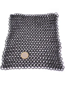 Kettenhemd Hauberk, unvernietet, ID 8 mm, brüniert