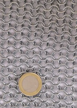Kettenhemd Hauberk, unvernietet, ID 8 mm, verzinkt