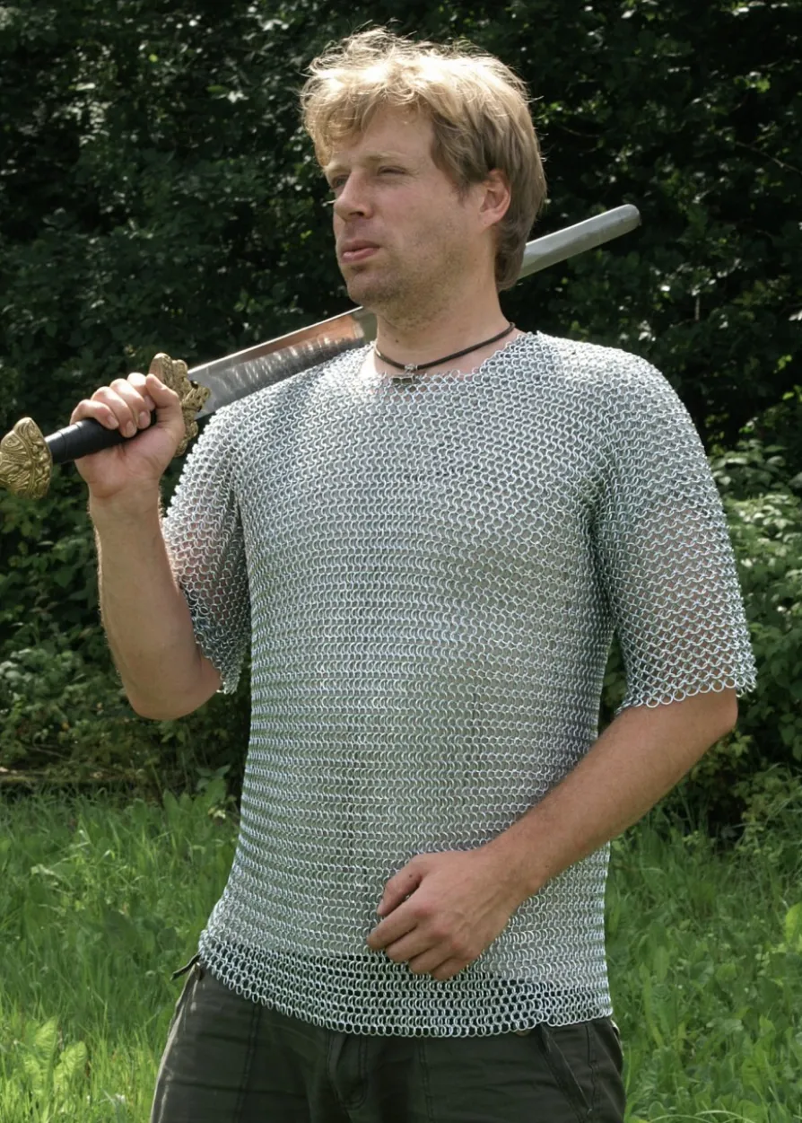 Kettenhemd, kurzarm, verzinkt