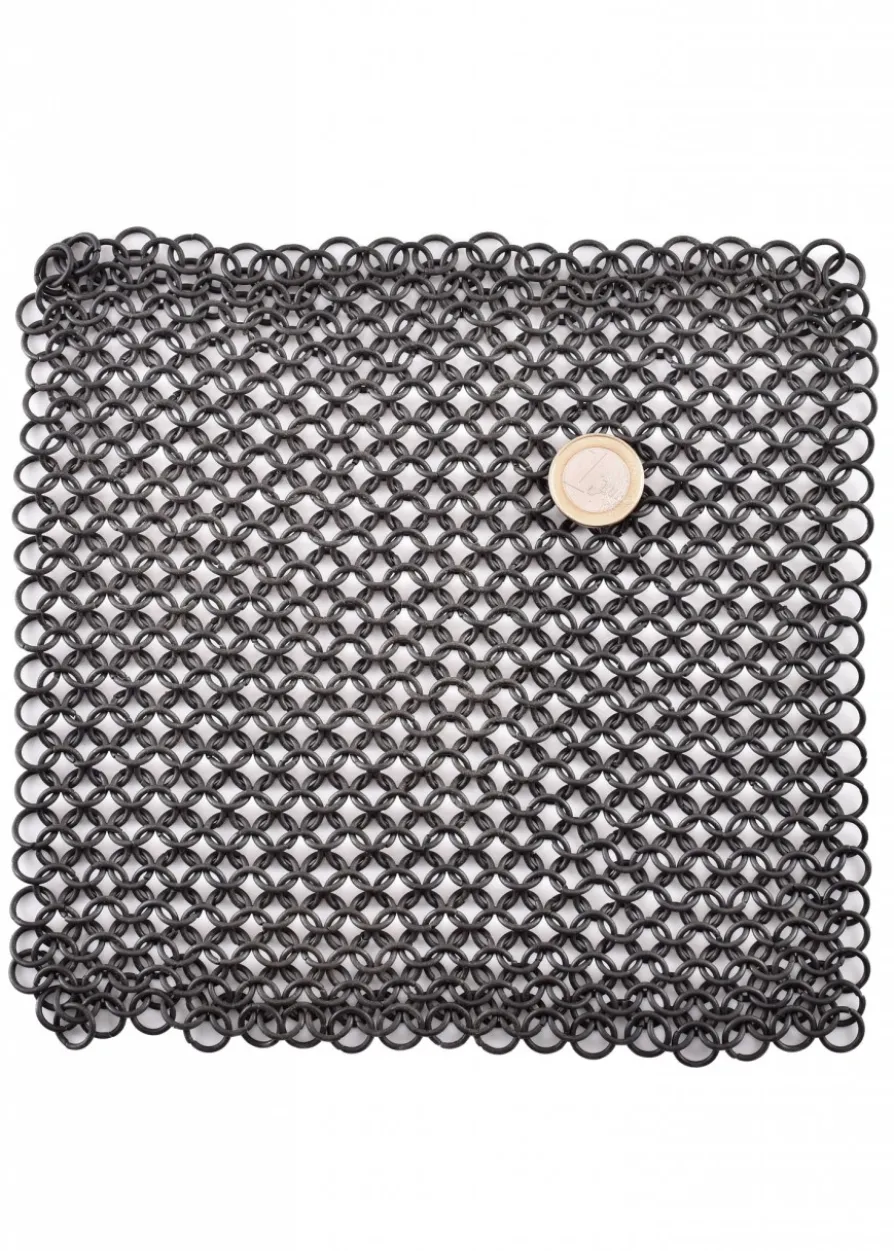 Kettenstück 20 x 20 cm, unvernietet, ID8mm, brüniert