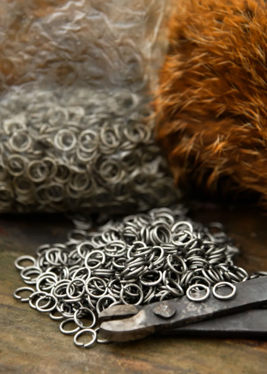 1kg Paket lose Kettenringe, unvernietet, ID8mm, Federstahl