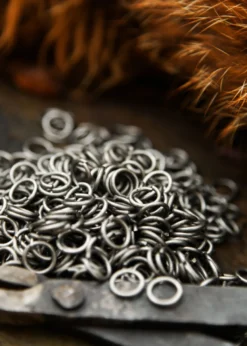 1kg Paket lose Kettenringe, unvernietet, ID8mm, Federstahl