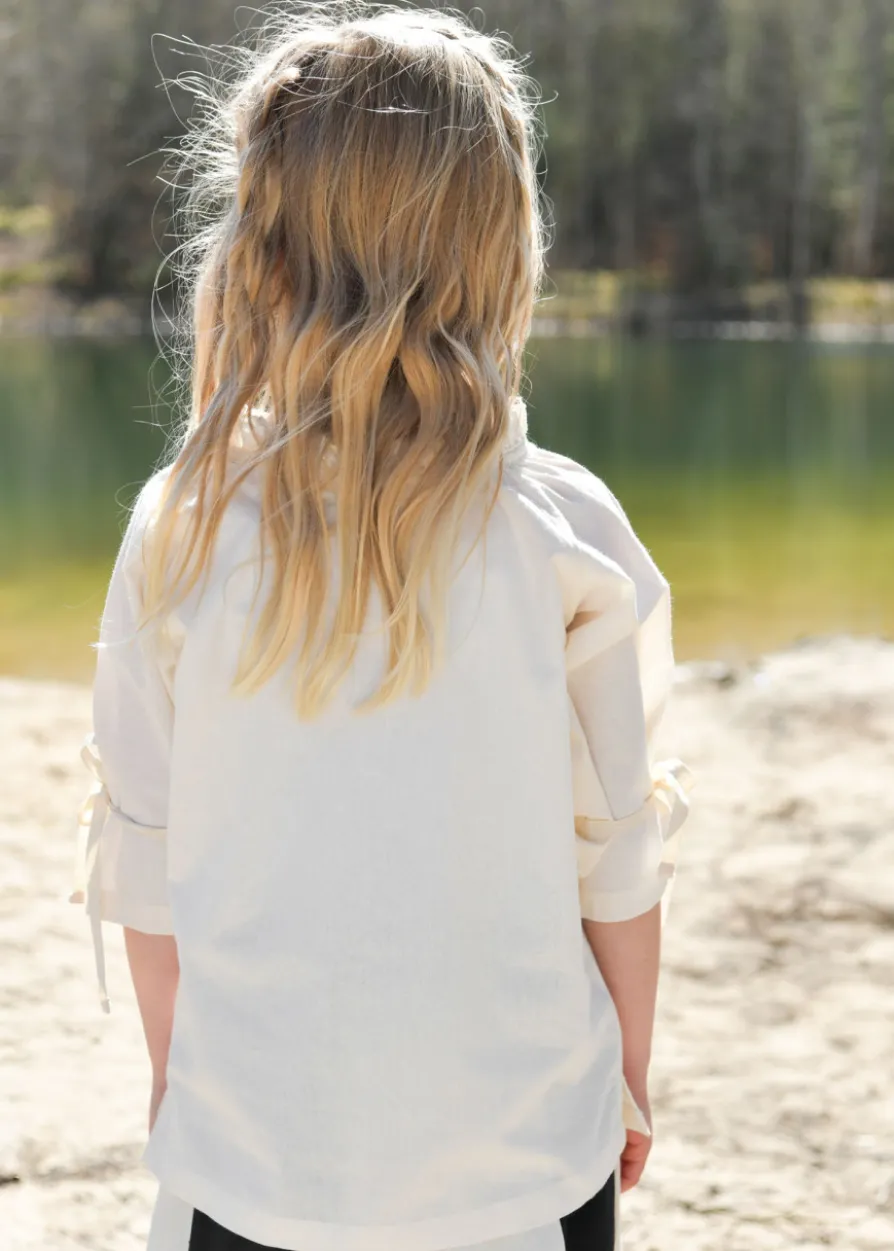 Kinder Mittelalter Bluse Birga, natur