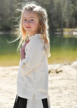 Kinder Mittelalter Bluse Birga, natur