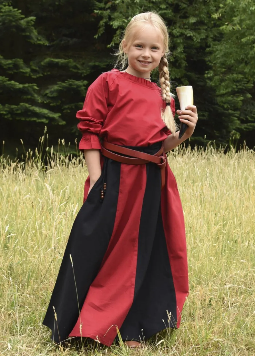 Kinder Mittelalter-Bluse Helena, rot