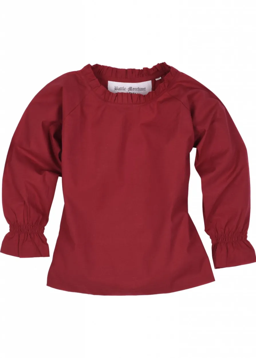 Kinder Mittelalter-Bluse Helena, rot