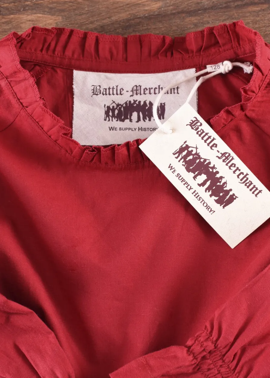 Kinder Mittelalter-Bluse Helena, rot