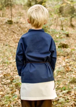 Kinder Mittelalter-Hemd Colin, blau