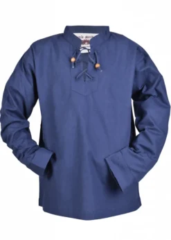 Kinder Mittelalter-Hemd Colin, blau