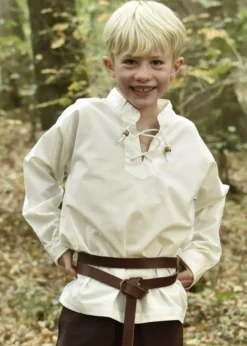 Kinder Mittelalter-Hemd Colin, natur