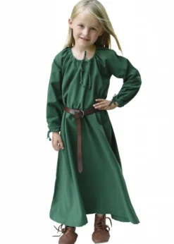Kinder Mittelalterkleid Ana, grün