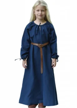 Kinder Mittelalterkleid Ana, blau