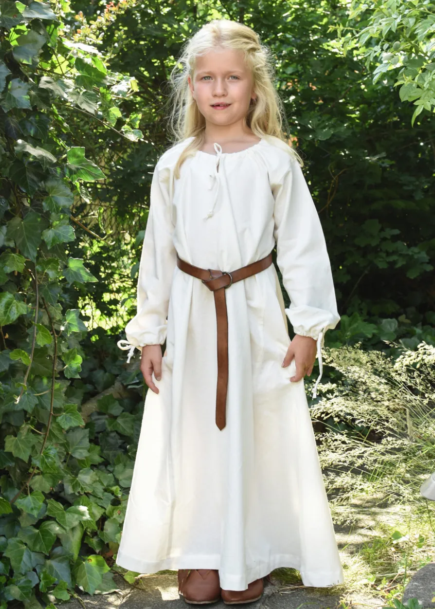 Kinder Mittelalterkleid Ana, natur
