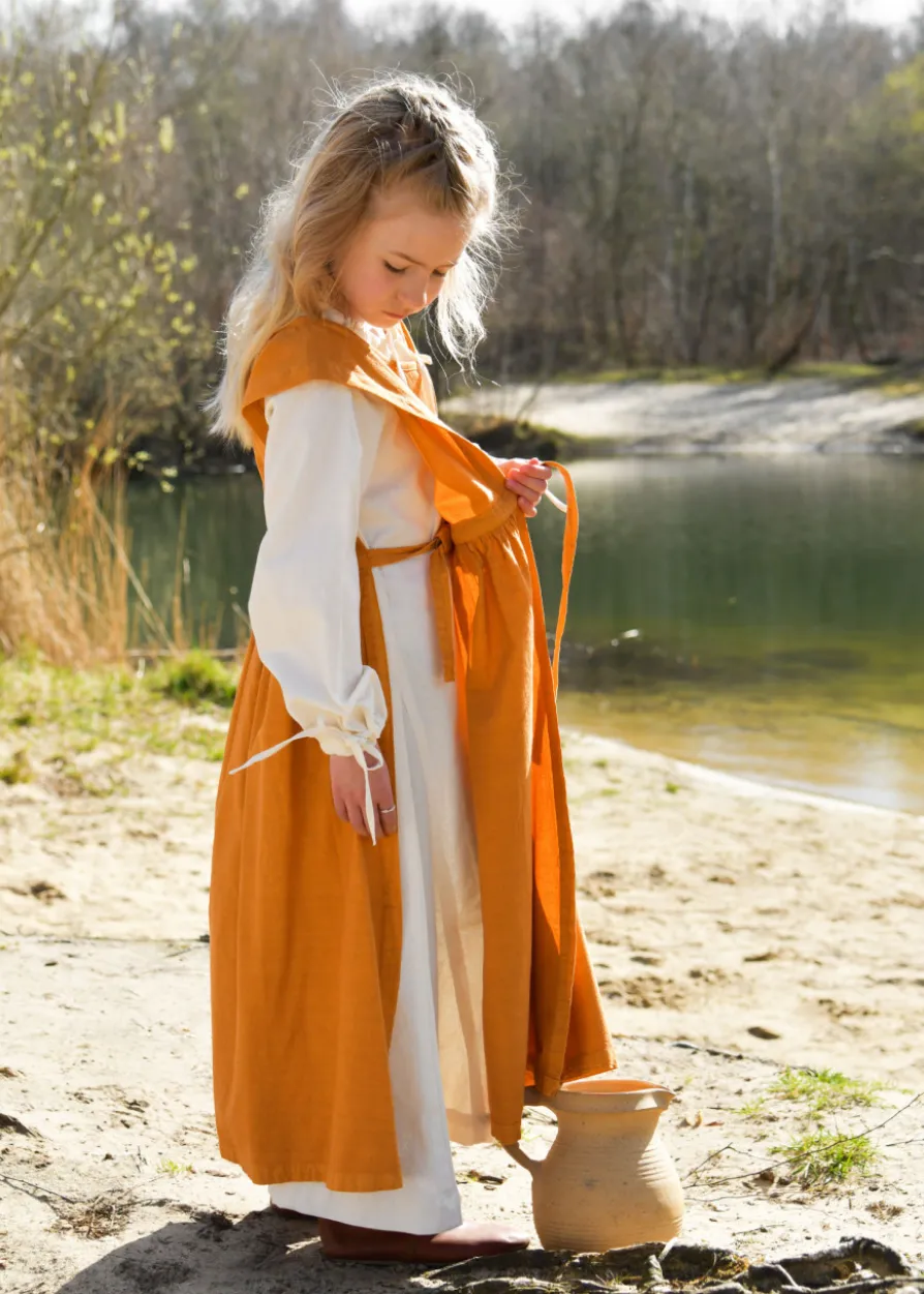 Kinder Mittelalterkleid, Überkleid Lilou, senfgelb