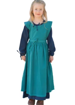 Kinder Mittelalterkleid, Überkleid Lilou, petrol