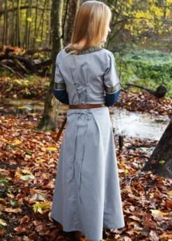 Kinder Mittelalterkleid Eleanor, langarm, blau