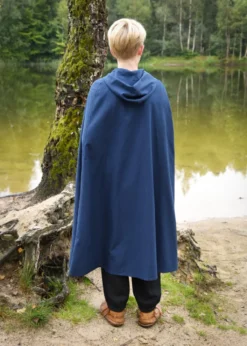 Kinder Mittelalter Umhang Paul, blau