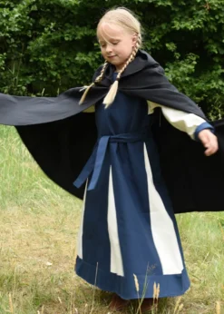 Kinder Mittelalter Umhang Paul, schwarz
