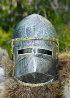 Kinder Ritterhelm Hundsgugel mit Klappvisier, Kunststoff